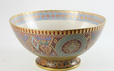 Rare Tiffany Aesthetic Movement Porcelain Bowl