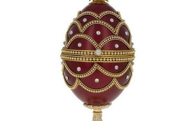 Real Eggshell Royal Inspired Musical Easter Egg 5.4 Inches