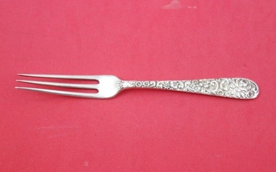 Repousse by Jacobi and Jenkins Sterling Silver Strawberry Fork 5 1/8"