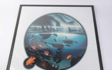 Robert Wyland Framed Ocean Life Print