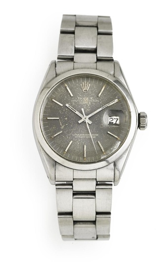 Rolex: A wristwatch of steel. Model Date, ref. 1500. Mechanical...