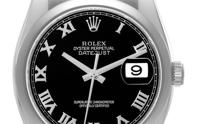 Rolex Datejust Black Roman Dial
