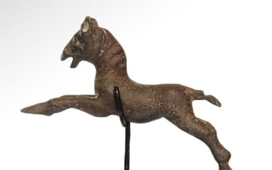 Roman Bronze Leaping Horse, c. 1st-2nd Century A.D.