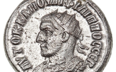 Roman Empire, Philip I, 244–249 AD, Antioch, Tetradrachm, Prieur 431, 13.24 g.