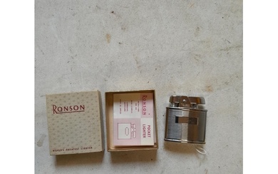 Ronson Cadet pocket lighter in original box with instruction...