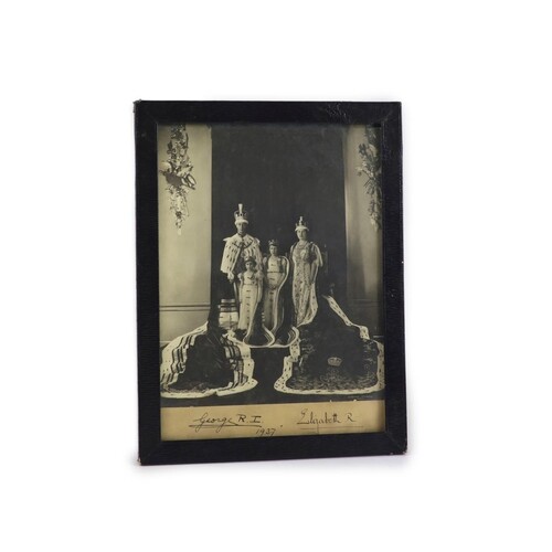 Royal Interest - a signed photograph of George VI, Queen Eli...