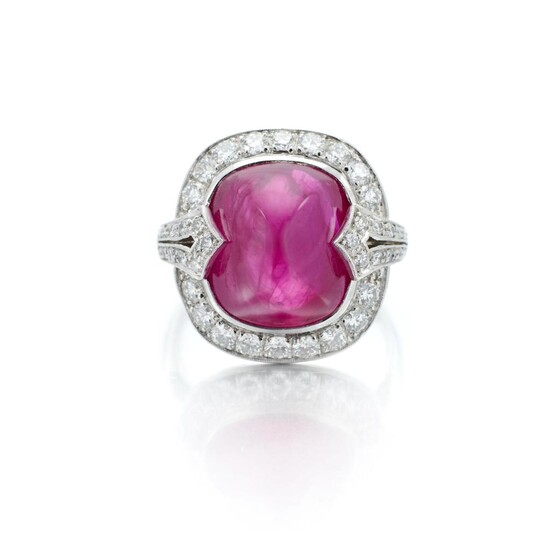 Ruby and diamond ring (Anello con rubino e diamanti), Villa