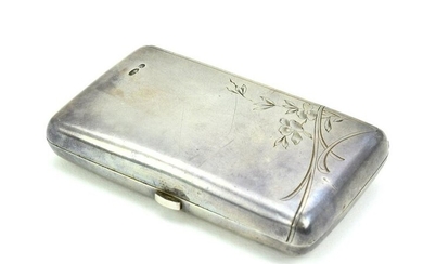 Russian 19th C. Sterling Silver Cigarette Case