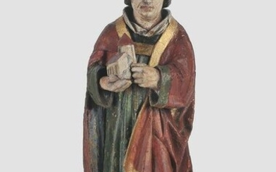 Saint Wolfgang, Carved limewoold, ca. 1480