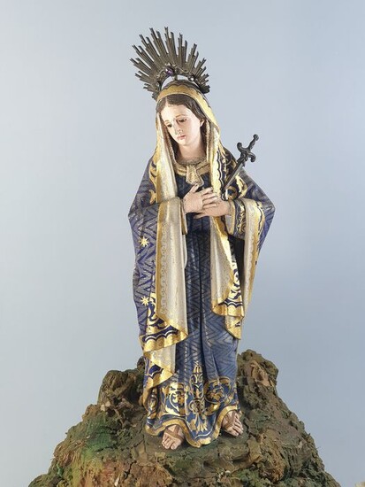 Saint, our lady of sorrows - Wood - 19th century