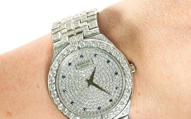 Sarcar 18K White Gold 6 ctw VVS F/G Diamond Watch