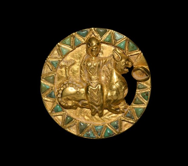 Sarmatian Gold Goddess Riding Leocampus Mount