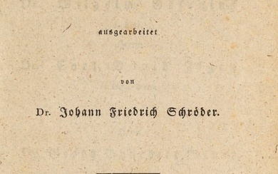 Schröder, Johann Friedrich Deutsch-Hebräisches Wörterbuch. Leipzig, Cnobloch, 1823.