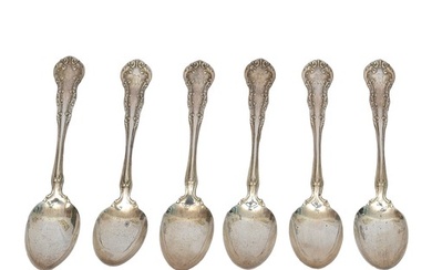 Set of Six American Sterling Silver Teaspoons. Makers mark o...