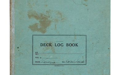 Ship’s Deck Log Book – Illegal Immigrant Ship "Atzma’ut", 1947-1948...