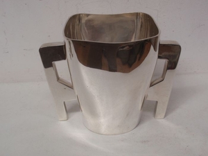 Silver meter cup or Irish quaich - .925 silver - Edmond Johnson, Dublin- Ireland - 1901