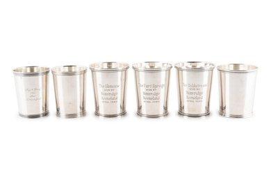 Six American Silver Julep Cups