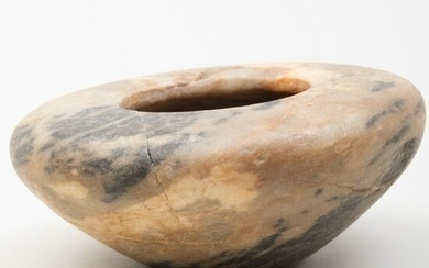 Small Egyptian Gneiss Stone Vessel