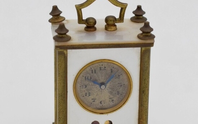 Small table clock with mock pendulum, Switzerland...