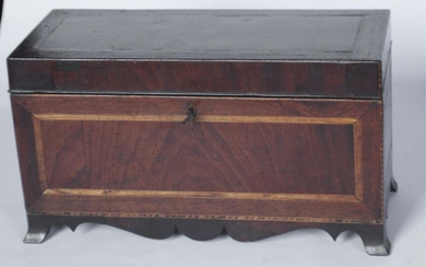 Southern Federal Inlaid Walnut Valuables Box