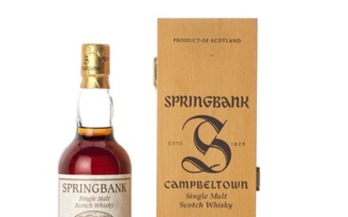 Springbank 34 Year Old for Lateltin Lanz Ingold AG 47.1 abv 1966 (1 BT70)