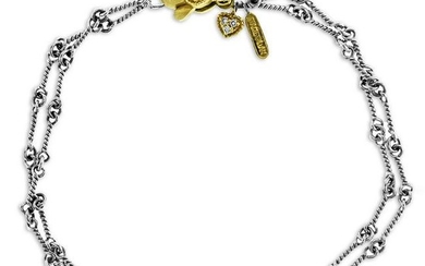 Stambolian Two-Tone Gold Double-Link Hand Made Chain