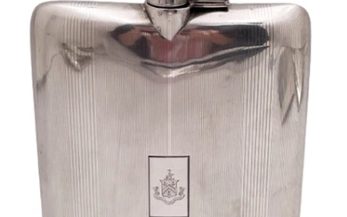 Sterling Silver B lack, Starr & Frost Early 20th Century Art Deco Flask