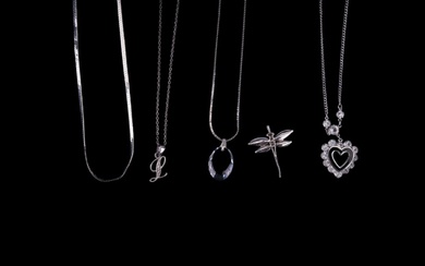 Sterling Silver Necklaces & Dragonfly Pendant