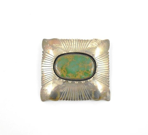 Sterling Silver & Turquoise Buckle