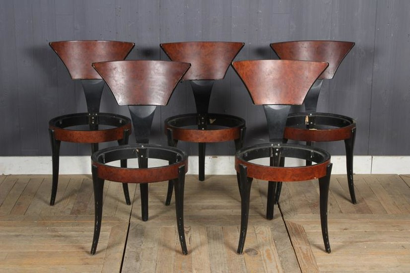 Suite of Memphis Style Dining Chairs