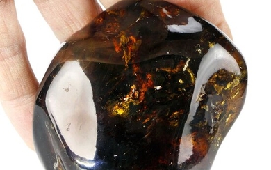 Superb and large Amber of Chiapas Freeform - 86.5×72×39 mm - 137.8 g