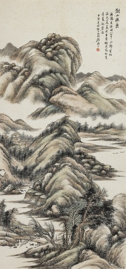 THE JOY OF FISHING AMONG LAKE AND MOUNTAINS, Gu Linshi 1865-1930