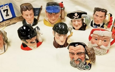 TRAY 9 ROYAL DOULTON CHARACTER CREAMERS-MERLIN, THE