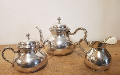 Tea service - .800 silver - Italy - 30/40 years