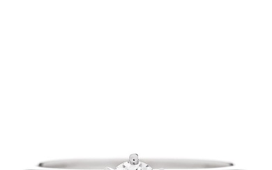Tiffany Platinum Diamond .24ct Solitaire Engagement Ring 50 5.5