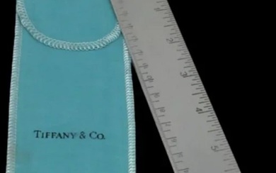 Tiffany & Co. Pair of Silver Metric Ruler With Pouch