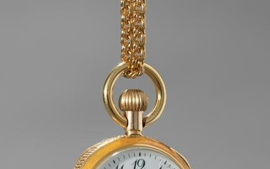 Tiffany pocket watch 18K gold with gold chain