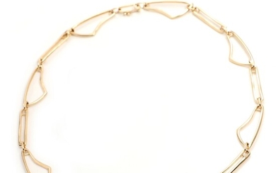 SOLD. Toftegaard: A 14k gold "Elentari" necklace. L. 46.5 cm. – Bruun Rasmussen Auctioneers of...