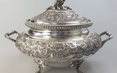 Tureen - .833 silver - Portugal - Mid 20th century