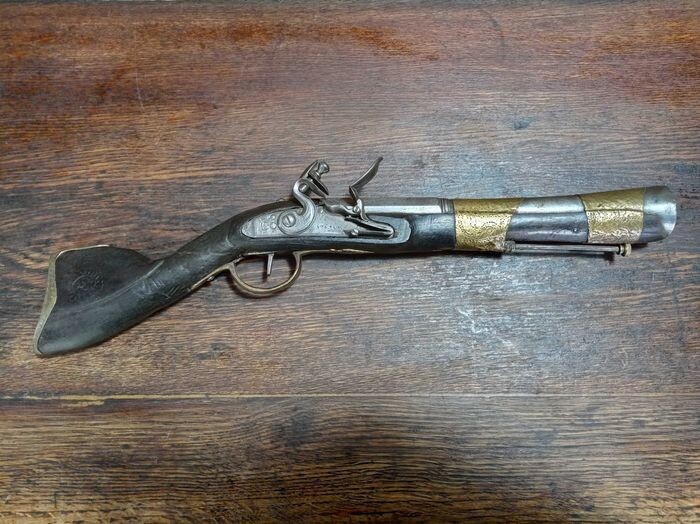 Turkey - 1800 - Pistolet à tromblon à silex de cavalerie - Empire Ottoman - Cavalry - Flintlock - Pistol - 18 mm