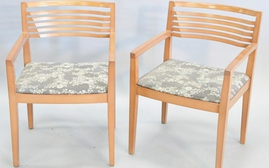 Twelve Knoll group chairs, 31 1/2" h.
