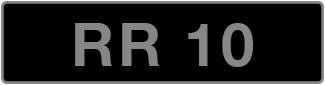 UK Vehicle Registration Number 'RR 10'