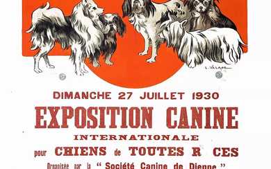 VALADE L. Dieppe sur La Plage Exposition Canine Internationale Pour Chiens de Toutes Les Races