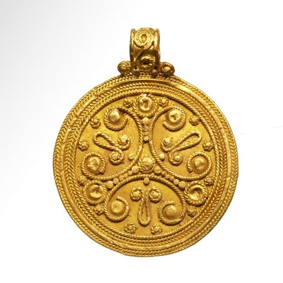 Viking Gold Filigree Pendant, c. 9th-11th Century A.D.