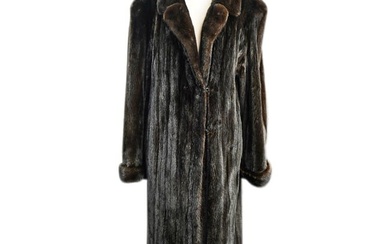 Vintage Coopchik Dark Brown Mink Fur Coat