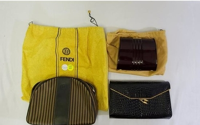 Vintage Handbag/Purse Lot Italy, Fendi, Bidente-Ipes