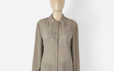 Vintage Women Designer Blouse Shirt Top Size US 14