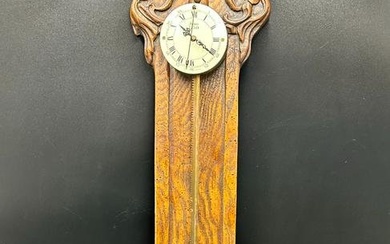 Vintage Wooden Gravity Saw Tooth Wall Clock ANNO 1750