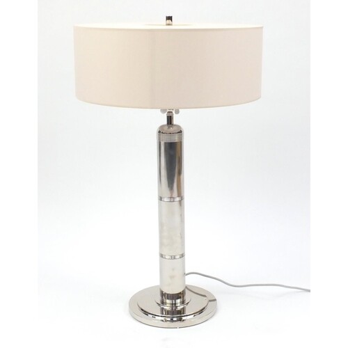 Visual Comfort Longacre tall table lamp, with natural paper ...