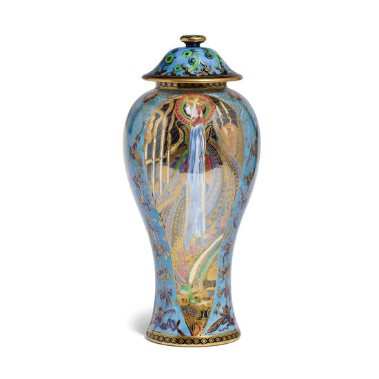 WEDGWOOD Fairyland Vase 1915-1931 designed by Daisy Makeig-Jones, porcelain, with...